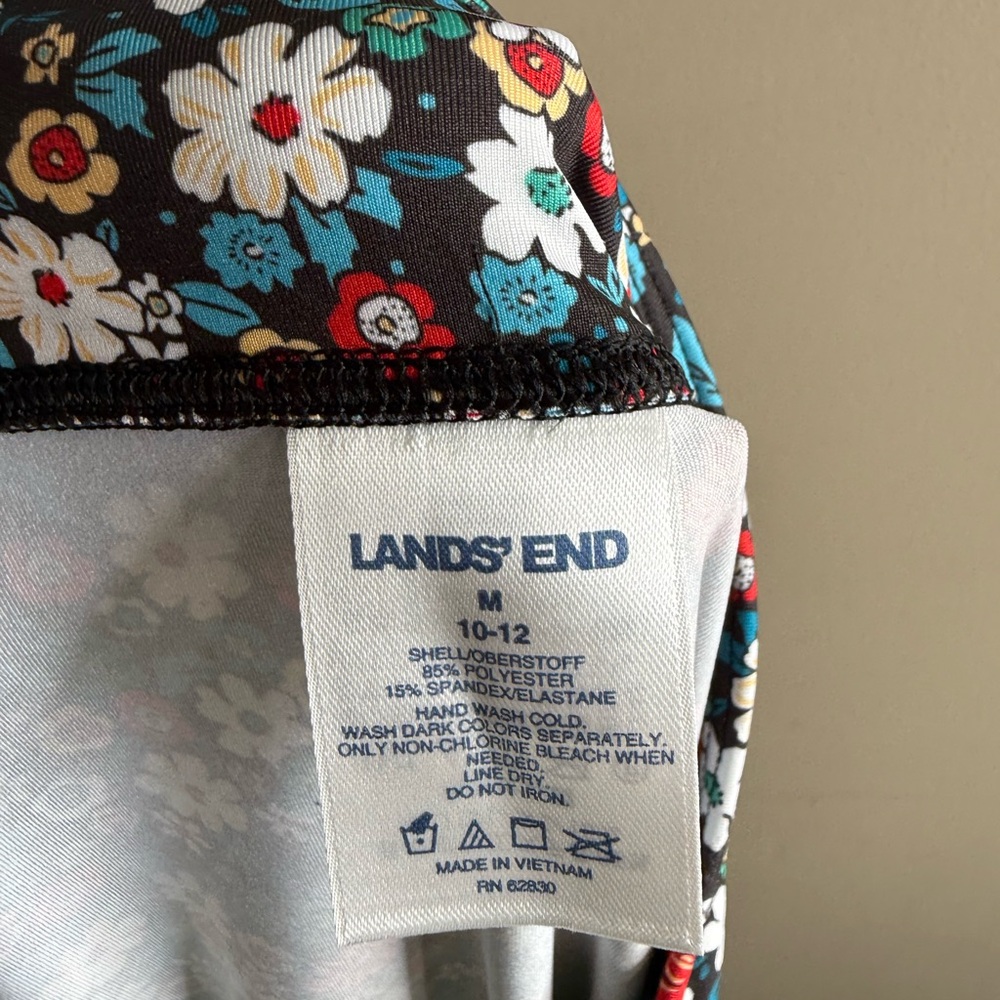 Lands' End Multicolor Floral swim skirt size medium 10/12 - Picture 11 of 11
